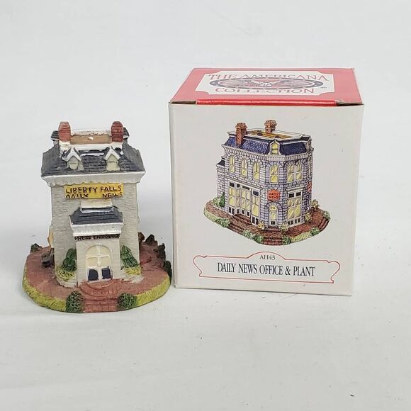 Liberty Falls Daily News Office & Plant AH43 Figurine w/ Box - Picture 2 of 4